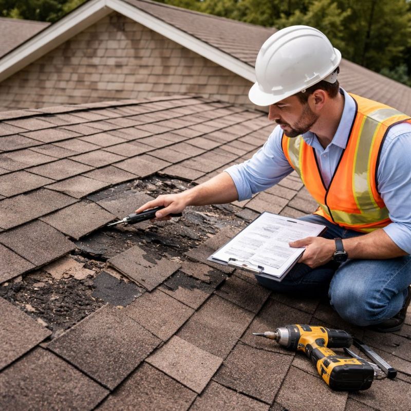 Asphalt Roof Inspection in Broomall, PA