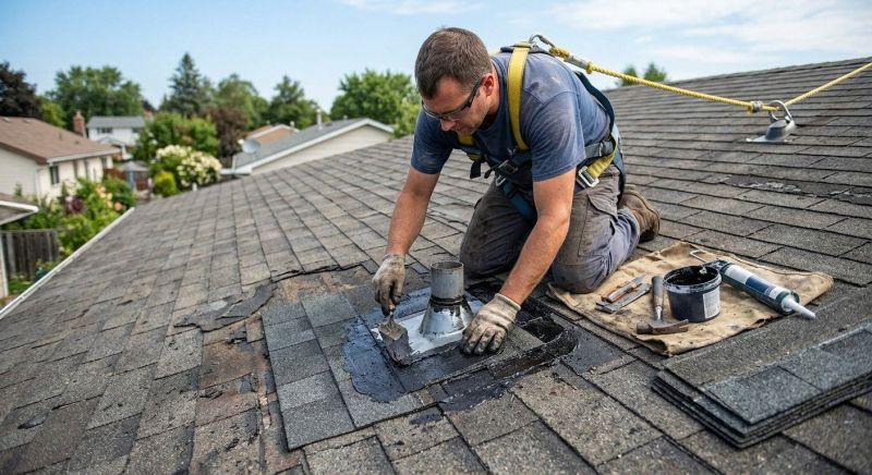 Asphalt Roof Leak Repair in Media, PA