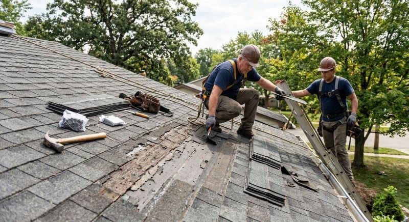 Damaged Roof Repair in Avondale, PA