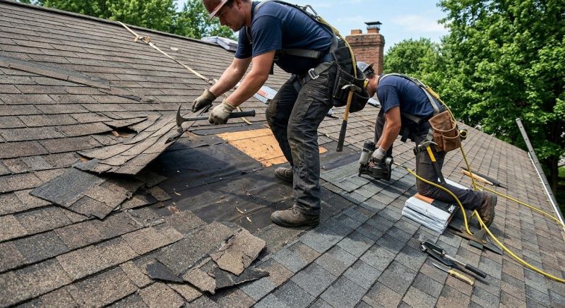 Damaged Roof Repair in Townsend, DE