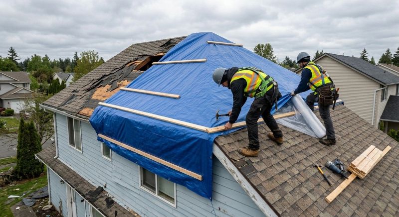 Damaged Roof Replacement in Landenberg, PA