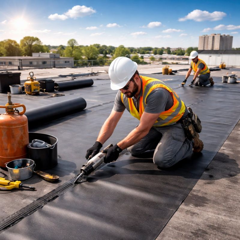 Epdm Roof Installation in Chester, PA