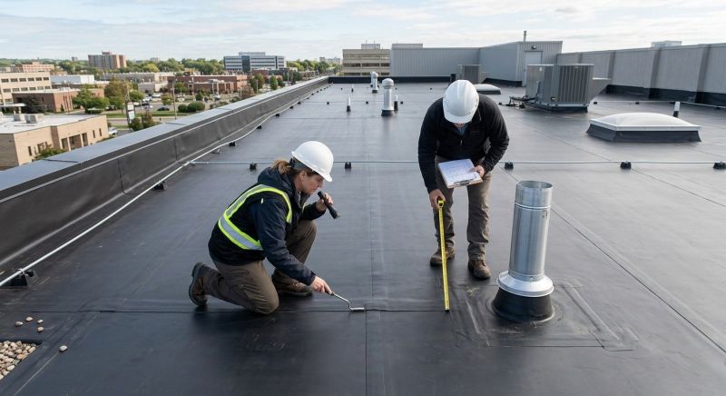 Flat Roof Inspection in Salem County, NJ