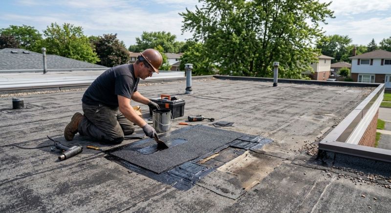 Flat Roof Repair in Marcus Hook, PA