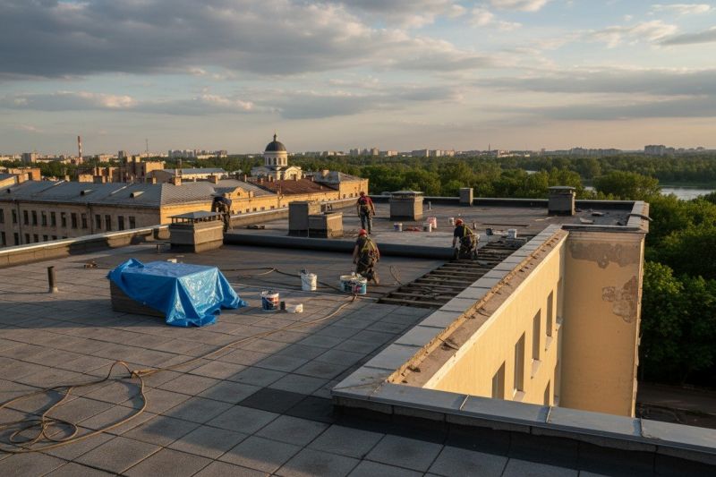 Flat Roof Replacement in Glen Mills, PA