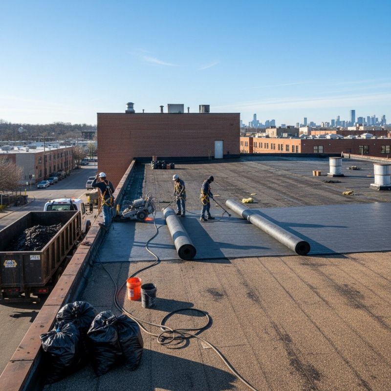 Flat Roof Replacement in Saint Georges, DE