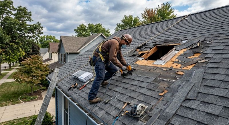 Hail Damage Roof Repair in Saint Georges, DE