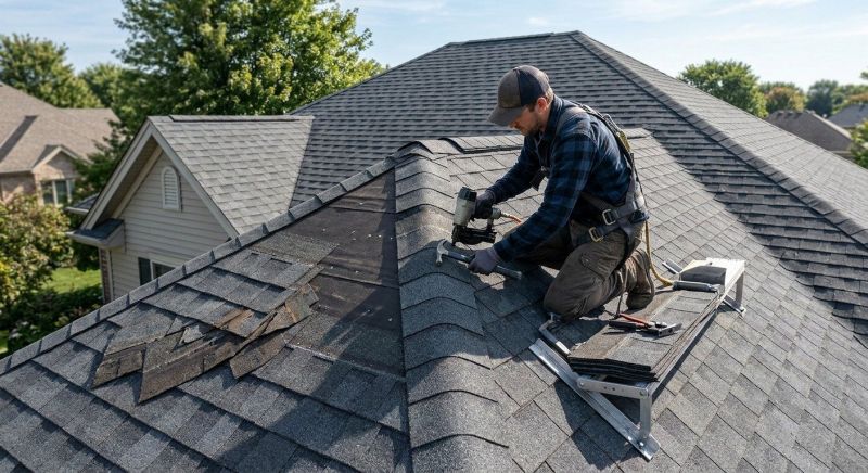 Hip Roof Shingle Repair in Salem County, NJ
