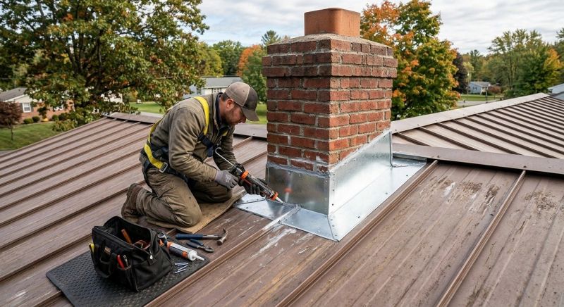 Metal Roof Flashing Repair in Salem County, NJ