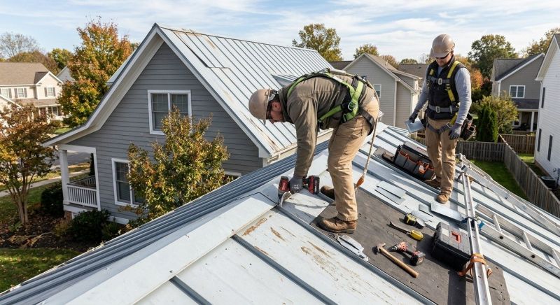 Metal Roof Repair in Glen Mills, PA