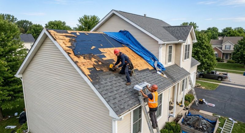 Roof Damage Restoration in Monroeville, NJ