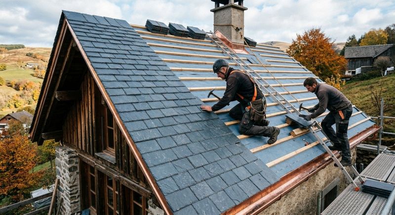 Slate Roof Installation in Broomall, PA