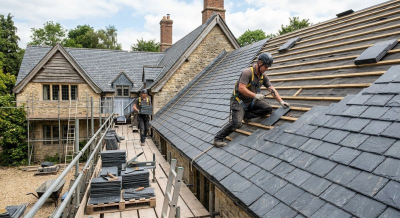 Slate Roof Installation in Delaware City, DE
