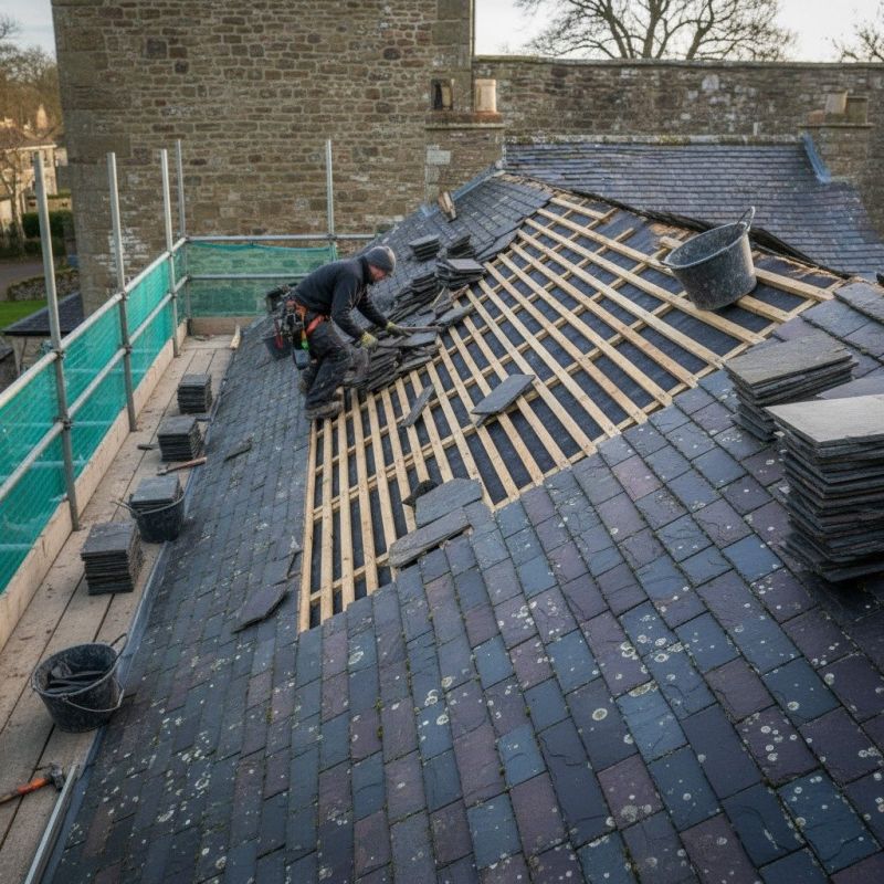 Slate Roof Replacement in Landenberg, PA