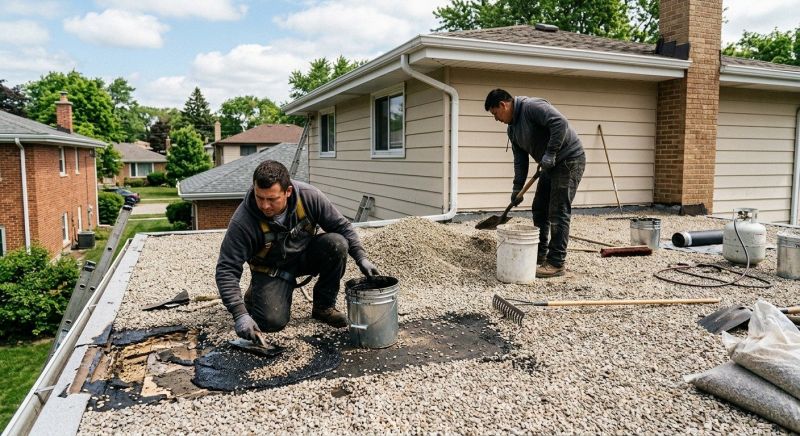 Tar And Gravel Roof Repair in Drexel Hill, PA