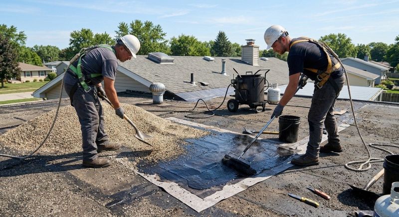 Tar And Gravel Roof Repair in Marcus Hook, PA