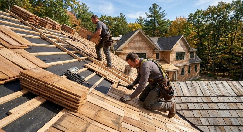 Wood Roofing Installation in Aston, PA