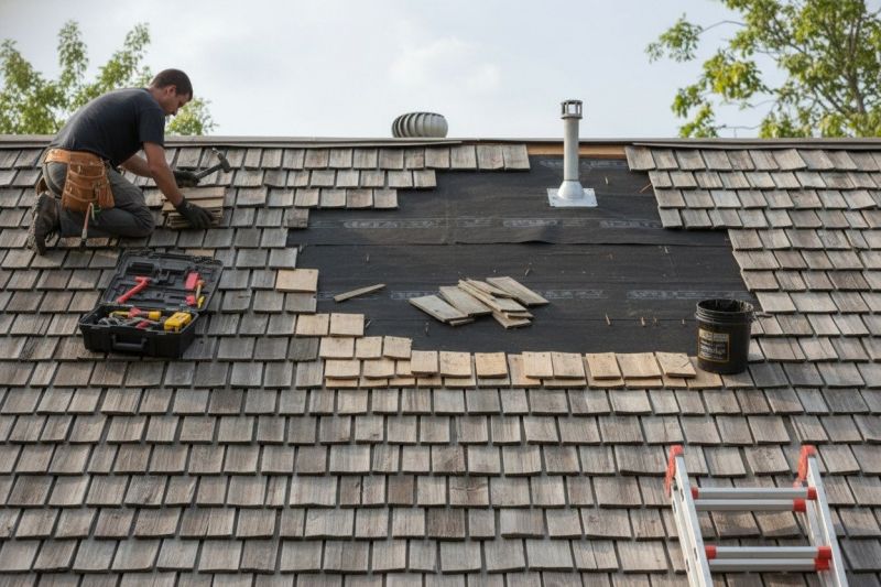 Wood Shake Roof Repair in New Castle County, DE