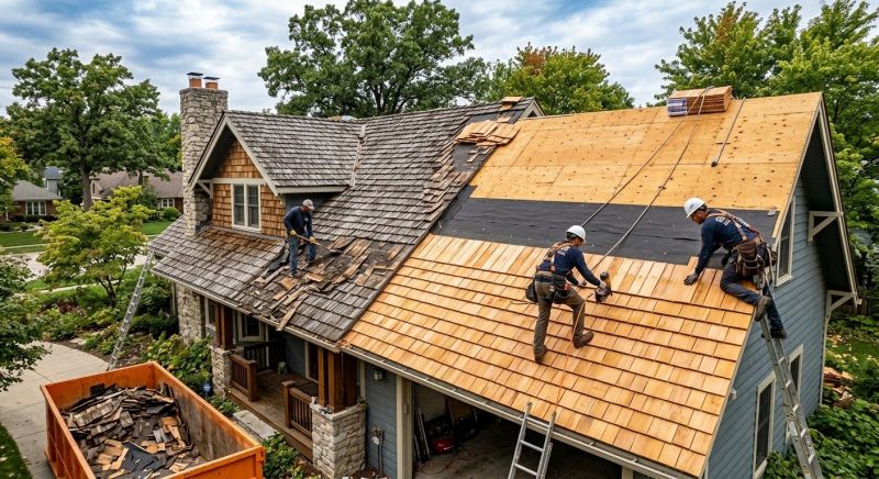 Wood Shake Roof Replacement in Odessa, DE