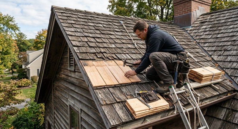 Wood Shingles Repair in Broomall, PA